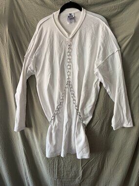 retro white chain mini dress - The Ragged Priest